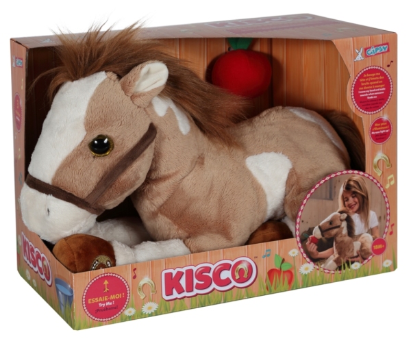 Gipsy Peluche Cheval Musical et Lumineux Kisco - 35 cm